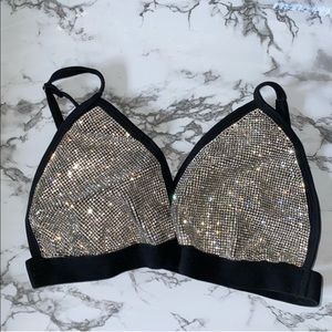 Rhinestone bralet